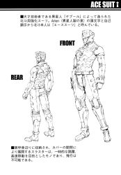  1boy armor character_sheet from_behind front greyscale highres model_sheet monochrome multiple_views standing tokusatsu translation_request tsuburaya_productions ultra_series ultraman_(anime) ultraman_(hero&#039;s_comics) ultraman_ace  rating:Questionable score:0 user:riderman09