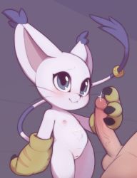  1boy 1girl animal_ears breasts digimon digimon_(creature) furry handjob highres loli nipples nude penis pussy size_difference small_breasts tagme tail tailmon  rating:Explicit score:29 user:ElsaLivmoder