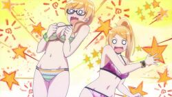 10s 5girls adjusting_clothes adjusting_swimsuit animated anime_screenshot arms_behind_back ass ass_focus bare_arms bare_legs bare_shoulders beach bikini black_hair blonde_hair blue_eyes blush bouncing_ass bracelet breasts brown_hair butt_crack cleavage close-up cloud compilation cousins curvy fang glasses hair_down hair_ornament hair_scrunchie hands_on_own_hips harukana_receive higa_kanata huge_ass indoors jewelry jiggle large_breasts leaning_forward legs locker locker_room long_hair multicolored_eyes multiple_girls navel no_pupils o-ring o-ring_bikini o_o ocean oozora_haruka_(harukana_receive) open_mouth outdoors panties parted_lips plant ponytail rock running sand screencap scrunchie semi-rimless_eyewear siblings sisters sky slapping small_breasts smile sound spanked spanking sports_bra standing stomach surprised swimsuit tachibana_ayasa talking thick_thighs thighs thomas_claire thomas_emily tree twins under-rim_eyewear underwear video volleyball_net water wavy_mouth wide_hips window