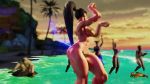  1girl 3d abs adnarimydeth alternate_costume animated ass ass_shake back beach belly_dancing bikini breasts brutalace butt_crack capcom chun-li curvy dancing earrings female_focus from_behind huge_ass jewelry jumping large_breasts long_hair micro_bikini muscular muscular_female navel ponytail shiny_skin solo_focus street_fighter street_fighter_v swimsuit thick_thighs thighs thong video wide_hips 