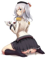 6+girls beret black_hat black_legwear blue_eyes breasts chibi epaulettes fairy_(kancolle) frilled_sleeves frills from_behind full_body giant giantess gloves hat holding_person jacket kantai_collection kashima_(kancolle) kneeling large_breasts long_hair long_sleeves looking_back mini_person minigirl miniskirt multiple_girls no_shoes panties pleated_skirt silver_hair simple_background sitting sitting_on_person size_difference skirt socks solo_focus striped_clothes striped_skirt twintails underwear uniform utopia wariza white_background white_gloves white_jacket white_panties rating:Sensitive score:26 user:danbooru