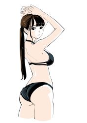  1girl ass black_lingerie breasts highres large_breasts medium_breasts sakamoto_giulietta solo tagme  rating:Sensitive score:9 user:twowaymirror