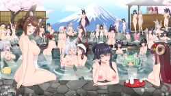  6+girls ahoge akagi_(azur_lane) akashi_(azur_lane) alternate_hairstyle amagi_(azur_lane) animal_ear_fluff animal_ears arm_under_breasts ass asymmetrical_horns atago_(azur_lane) ayanami_(azur_lane) azuma_(azur_lane) azur_lane black_hair blonde_hair blue_eyes blue_hair blush bottle breast_envy breast_rest breasts brown_hair cat_ears cat_tail cherry_blossoms chinese_commentary chitose_(azur_lane) chiyoda_(azur_lane) closed_eyes commentary_request completely_nude cow_ears cow_girl cow_horns cup curled_horns day flat_chest flower fusou_(azur_lane) grabbing grabbing_another&#039;s_breast grabbing_from_behind grey_hair hair_bun hair_flower hair_ornament hakuryuu_(azur_lane) hanazuki_(azur_lane) haruna_(azur_lane) heterochromia hiei_(azur_lane) highres holding holding_bottle holding_hands holding_smoking_pipe horns ibuki_(azur_lane) izumo_(azur_lane) kaga_(azur_lane) kashino_(azur_lane) kii_(azur_lane) kinu_(azur_lane) kisaragi_(azur_lane) kongou_(azur_lane) lap_pillow large_breasts long_hair looking_at_another manjuu_(azur_lane) medium_breasts medium_hair mikasa_(azur_lane) mount_fuji multiple_girls musashi_(azur_lane) mutsuki_(azur_lane) nagato_(azur_lane) naked_towel nipples noshiro_(azur_lane) nude onsen outdoors partially_submerged partially_underwater_shot pink_hair ponytail ppshex purple_hair red_eyes red_hair red_nails ryuuhou_(azur_lane) sakazuki sake_bottle shimakaze_(azur_lane) shinano_(azur_lane) short_hair shoukaku_(azur_lane) siblings sisters sitting small_breasts smoking_pipe standing suruga_(azur_lane) suzutsuki_(azur_lane) taihou_(azur_lane) tail takao_(azur_lane) tosa_(azur_lane) towel very_long_hair water wet white_flower white_towel yamashiro_(azur_lane) yellow_eyes yukikaze_(azur_lane) yuri zuikaku_(azur_lane) 