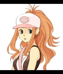  10s baseball_cap blue_eyes creatures_(company) game_freak hat hilda_(pokemon) nintendo orange_hair pokemon pokemon_bw  rating:Sensitive score:9 user:Mogthemoogle