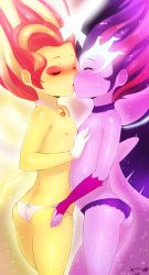  2girls ass blush born-to-die breasts butt_crack dimples_of_venus highres kiss loli multiple_girls my_little_pony my_little_pony:_equestria_girls my_little_pony:_friendship_is_magic nipples nude panties sunset_shimmer twilight_sparkle underwear yuri  rating:Questionable score:106 user:GeminiViRiS