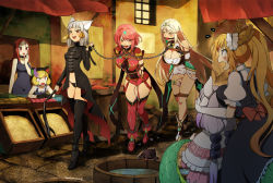 &gt;:d 6+girls :d :o alicia_(hinatachan1177) alley animal_hat arms_behind_back artist_name bad_deviantart_id bad_id ball_gag bare_shoulders bdsm beads belt between_breasts black_choker black_dress black_footwear black_gloves black_legwear black_panties blonde_hair blunt_bangs blush bondage boots bound bound_arms breast_bondage breast_rest breasts breasts_on_head brown_eyes capelet cat cat_hat chain chain_leash choker cleavage cleavage_cutout clothing_aside clothing_cutout coffle commission covering_privates covering_own_eyes crossover crotch_rope cum cumdrip dominatrix dragon_girl dragon_horns dragon_tail dress eudetenis exhibitionism fang frilled_capelet frills gag gagged gloves grey_hair hair_beads hair_ornament hair_ribbon hat high_heels holding holding_leash horns humiliation kanna_kamui kobayashi-san_chi_no_maidragon large_breasts leaning_forward leash leash_pull leotard light_purple_hair loli long_hair long_sleeves looking_at_another low_twintails lucine_(hinatachan1177) maid maid_headdress market matching_hair/eyes medium_breasts multicolored_hair multiple_girls mythra_(xenoblade) nia_(xenoblade) object_insertion open_mouth orange_eyes orange_ribbon panties panties_aside public_indecency puffy_short_sleeves puffy_sleeves pussy pyra_(xenoblade) red_eyes red_hair red_leotard revealing_clothes ribbon scales sex_toy shibari shibari_over_clothes short_hair short_sleeves slave smile streaked_hair surprised sweatdrop swept_bangs tail thigh_boots thigh_strap thighhighs tohru_(maidragon) town twintails uncensored underwear v-shaped_eyebrows vaginal vaginal_object_insertion very_long_hair vibrator vibrator_in_thighhighs walking water whip white_dress white_gloves white_panties xenoblade_chronicles_(series) xenoblade_chronicles_2 yellow_eyes yuri rating:Explicit score:304 user:danbooru