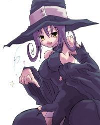  00s bad_id bad_pixiv_id bare_shoulders blair_(soul_eater) hat purple_hair solo soul_eater star_(symbol) thighhighs toonaka witch_hat  rating:Sensitive score:5 user:danbooru