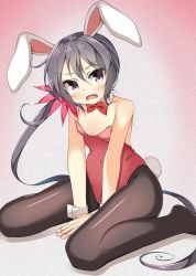  10s 1girl akebono_(kancolle) animal_ears gradient_background kantai_collection purple_eyes rabbit_ears rabbit_tail solo tail  rating:Questionable score:4 user:Max_silvers