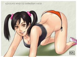 all_fours azasuke highres ling_xiaoyu tekken twintails rating:Explicit score:10 user:Anonymous