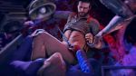  2boys 3d abs anal animated bara beard blood bottomless erection facial_hair highres injury lying male_penetrated monster multiple_boys muscular penis rape restrained sebastian_castellanos sex source_filmmaker_(medium) tagme the_evil_within video yaoi  rating:Explicit score:36 user:harucho