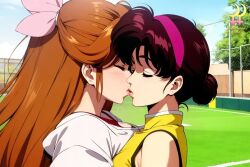 kiss konjo_mariko ranma_1/2 shiratori_azusa yuri