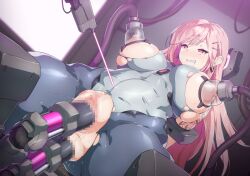  1girl anal anal_object_insertion blush breasts clenched_teeth girls&#039;_frontline lactation large_breasts milking_machine mole mole_under_eye nandz nipples object_insertion pink_hair pussy_juice red_eyes restrained sex sex_machine sig_mcx_(crimson_meteor)_(girls&#039;_frontline) sig_mcx_(girls&#039;_frontline) solo spread_legs stationary_restraints teeth vaginal vaginal_object_insertion 