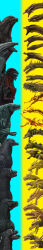 absurdres alien amanatto antennae blue_background blue_eyes colored_sclera conjoined crossover dinosaur dragon dragon_horns extra_eyes fangs forked_tongue ghidorah,_the_three-headed_monster giant giant_monster glowing glowing_eye glowing_eyes glowing_mouth glowing_veins godzilla godzilla,_mothra_and_king_ghidorah:_giant_monsters_all-out_attack godzilla:_final_wars godzilla:_king_of_the_monsters godzilla:_planet_of_the_monsters godzilla:_the_planet_eater godzilla_(series) godzilla_the_ride:_giant_monsters_ultimate_battle godzilla_vs._evangelion:_the_real_4-d godzilla_vs._king_ghidorah gold_skin highres horns hydra incredibly_absurdres kaijuu keizer_ghidorah king_ghidorah legendary_pictures long_image mane monster monsterverse multiple_heads neon_genesis_evangelion no_humans no_pupils open_mouth orange_eyes orange_sclera red_eyes red_sclera roaring scales sharp_teeth shin_godzilla simple_background slit_pupils spikes spines tall_image teeth toho tokusatsu tongue two-tone_background veins white_eyes yellow_background yellow_eyes yellow_sclera yellow_teeth