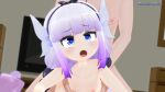  1boy 1girl 3d animated blue_eyes blush doggystyle dragon_girl dragon_tail gradient_hair gs-mantis heart heart-shaped_pupils hetero highres horn_grab horns kanna_kamui kobayashi-san_chi_no_maidragon loli long_hair multicolored_hair nipples nude penis purple_hair sex sex_from_behind size_difference sound symbol-shaped_pupils tagme tail thighhighs video  rating:Explicit score:1119 user:Vardigiil