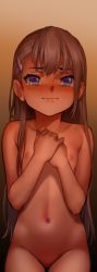 1girl alice_(as109) as109 blue_eyes blush city_no.109 closed_mouth cowboy_shot crying crying_with_eyes_open flat_chest game_cg hair_ornament hairclip hands_on_own_chest light_brown_hair loli long_hair navel nipples nude original own_hands_together pursed_lips single_sidelock solo tears wavy_mouth rating:Questionable score:342 user:danbooru
