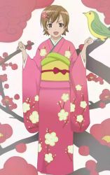  crossdressing highres japanese_clothes kimono mako-chan_(minami-ke) makoto_(minami-ke) minami-ke trap yukata  rating:Sensitive score:6 user:McToast