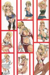 animal_ears ass blonde_hair breasts brown_eyes card cleavage fairy_tail fake_animal_ears highres large_breasts lucy_heartfilia mashima_hiro midriff playboy_bunny rabbit_ears smile rating:Sensitive score:109 user:GTO