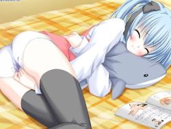  anatomy bed blush book dolphin duplicate masturbation panties smile stuffed_toy twintails underwear watermark wet_clothes wet_panties  rating:Explicit score:27 user:Piantao