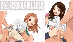  anal ass double_anal flat_chest from_behind group_sex hetero insertion jsp large_insertion multiple_anal multiple_insertions penis school_uniform sex straddle threesome top-down_bottom-up uncensored uniform  rating:Explicit score:67 user:GinaLisa