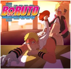 2boys absurdres age_difference anal ass blonde_hair blue_eyes blush boruto:_naruto_next_generations bottomless cheating_(relationship) desk enookie family father_and_son headband highres incest male_focus male_penetrated multiple_boys naruto naruto_(series) office sex shota size_difference smaller_dominant sweat table uzumaki_boruto uzumaki_naruto yaoi rating:Explicit score:161 user:harucho