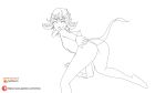  absurdres ahegao all_fours animated ass green_hair highres lineart loli monochrome no_bra no_panties one-punch_man patreon tagme tatsumaki tongue ugoira venno video  rating:Questionable score:8 user:venno