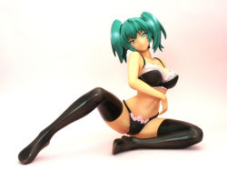  00s 1girl black_thighhighs bra breasts figure full_body green_hair ikkitousen lingerie panties photo_(medium) ryofu_housen solo tagme thighhighs underwear underwear_only  rating:Questionable score:12 user:hasta