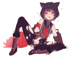  1boy animal_ears anus arm_support armband bad_id bad_pixiv_id bare_shoulders belt belt_collar black_hair black_pantyhose blade_&amp;_soul boots cat_boy cat_ears clothing_aside collar cross-laced_footwear cum cum_in_ass cum_on_clothes cum_on_self erection facial fingerless_gloves full_body gimt gloves heart high_heels highres lace-up_boots leaning_to_the_side leotard leotard_aside looking_at_viewer loose_belt lyn_(blade_&amp;_soul) male_focus open_mouth pantyhose penis platform_footwear purple_eyes sailor_collar short_hair shota sitting skindentation solo spread_legs torn_clothes torn_pantyhose trap uncensored white_background  rating:Explicit score:84 user:danbooru