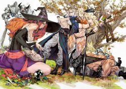  3boys 3girls amazon_(dragon&#039;s_crown) breasts detached_sleeves dragon&#039;s_crown dwarf_(dragon&#039;s_crown) elf_(dragon&#039;s_crown) fighter_(dragon&#039;s_crown) hat large_breasts long_hair multiple_boys multiple_girls nishimura_kinu red_hair sorceress_(dragon&#039;s_crown) witch_hat wizard_(dragon&#039;s_crown)  rating:Sensitive score:32 user:YuukoLover