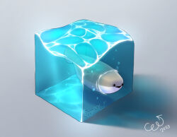  air_bubble animal_focus black_mouth bubble ccg_(ccg85y_y) commentary dated diorama fish grey_background isometric no_humans open_mouth original sacabambaspis shadow simple_background symbol-only_commentary triangle_mouth twitter_username water watermark  rating:General score:5 user:danbooru