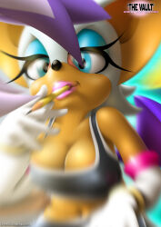  breasts highres large_breasts pencil rouge_the_bat sonic_(series) tagme tank_top tcprod  rating:Questionable score:5 user:gelbooby