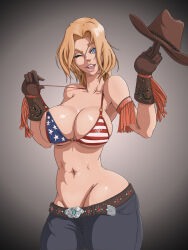  1girl absurdres agrothewanderer blonde_hair breasts dead_or_alive highres large_breasts solo tina_armstrong 