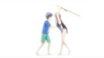  1boy 1girl animated sound black_hair blush grabbing_another&#039;s_breast breasts competition_swimsuit deep_skin endou_rino grabbing hair_ornament hairclip holding holding_stick jinsei long_hair one-piece_swimsuit purple_eyes stick swimsuit tagme tearing_up video  rating:Questionable score:14 user:realgundam