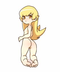 1girl all_fours animated animated_gif artist_request ass barefoot blonde_hair blush censored cleft_of_venus completely_nude feet female_focus from_behind full_body loli long_hair looking_at_viewer looking_back monogatari_(series) nude oshino_shinobu pussy rodecchi simple_background smile soles solo toes yellow_eyes  rating:Explicit score:413 user:FabricioDias