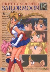  1990s_(style) age_difference aino_minako ass back_bow bishoujo_senshi_sailor_moon black_eyes black_hair blonde_hair blue_eyes blue_hair blue_skirt boots bow chibi_usa child cone_hair_bun copyright_name crescent crescent_earrings double_bun earrings elbow_gloves english_text engrish_text floating_hair gloves green_eyes hair_bun highres hino_rei hug jewelry kino_makoto knee_boots logo long_hair looking_at_viewer magical_girl meiou_setsuna miniskirt mizuno_ami mother_and_daughter non-web_source official_art one_eye_closed pleated_skirt ranguage red_eyes retro_artstyle sailor_chibi_moon sailor_collar sailor_jupiter sailor_mars sailor_mercury sailor_moon sailor_pluto sailor_venus scan school_uniform shy skirt smile sticker stud_earrings summary text_focus tiara toei_animation tsukino_usagi twintails very_long_hair 