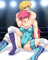 2girls catfight defeat mighty_yukiko multiple_girls ryona tagme taroimo_(00120014) wrestle_angels wrestling