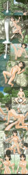 00s 1girl 2005 5boys :3 absurdres all_fours arrow_(symbol) artist_name ass awatake_takahiro barefoot black_hair blush bodypaint breast_lift breasts breasts_apart closed_eyes clothed_male_nude_female comic completely_nude dated diving earrings embarrassed exhibitionism feet grass highres jewelry jungle left-to-right_manga long_image maebari medium_breasts multiple_boys naked_paint nature navel nipple_stimulation nipple_tweak nipples nude nudist one_eye_closed outdoors paint public_indecency rainforest short_hair skinny_dipping smile submission swimming tall_image tickling tickling_arms tickling_back tickling_legs toes tribal water waterfall watermark web_address wet wince rating:Explicit score:130 user:danbooru