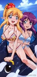  absurdres bikini henrietta_de_tristain highres inflatable_toy magazine_scan pointy_ears scan swimsuit tiffania_westwood toy zero_no_tsukaima  rating:Questionable score:43 user:cynth