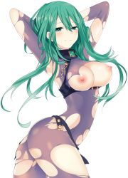  absurdres ass breasts date_a_live detexted green_eyes green_hair highres large_breasts natsumi_(date_a_live) nude_filter source_request third-party_edit tsunako  rating:Questionable score:96 user:Allen95