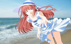  00s beach hat highres kimi_ga_nozomu_eien long_hair supersonicdarky suzumiya_haruka  rating:Sensitive score:3 user:hybrid-kernel