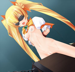 10s arms_behind_back bdsm blindfold blonde_hair breasts cure_sunshine eto heartcatch_precure! myoudouin_itsuki nipple_piercing nipple_pull nipple_stimulation nipples open_mouth piercing precure pussy tears torn_clothes torture twintails uncensored whip_marks wooden_horse rating:Explicit score:36 user:lkjh098