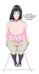 1girl alternate_breast_size black_hair boruto:_naruto_next_generations breasts cleavage curvy full_body highres huge_breasts hyuuga_hinata purple_eyes looking_at_viewer naruto_(series) plump short_hair solo standing tagme thick_thighs thighs ultivlad wide_hips rating:Explicit score:152 user:Ahegao_lmao