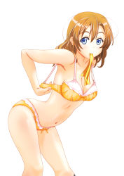 10s 1girl adjusting_bra adjusting_clothes alternate_hairstyle arched_back black_socks blue_eyes bow bow_bra bow_panties bra breasts cleavage closed_mouth commentary_request dressing frilled_bra frilled_panties frills from_side hair_down hair_ribbon highres jou_(circlemay) kosaka_honoka leaning_forward looking_at_viewer love_live! love_live!_school_idol_project medium_breasts medium_hair mouth_hold navel orange_bra orange_hair orange_panties panties partial_commentary ribbon ribbon_in_mouth simple_background socks solo standing thighs underwear underwear_only white_background yellow_ribbon rating:Sensitive score:24 user:danbooru