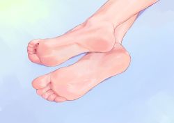 1girl absurdres artist_request barefoot blue_background feet feet_only foot_focus highres original simple_background soles solo toes rating:Sensitive score:62 user:FabricioDias