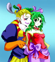  1990s_(style) cefca_palazzo clown final_fantasy final_fantasy_vi green_hair tina_branford  rating:Questionable score:3 user:KittyN1404