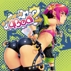 1boy :o album_cover anchor_hair_ornament arched_back ass bracelet bulge cd choker cover crossdressing earrings covered_erect_nipples hair_ornament heart heart_earrings highres jacket jewelry leaning_forward looking_back male_focus mars_symbol open_mouth original pink_eyes pink_hair po-ju short_hair short_shorts shorts solo thighhighs top-down_bottom-up trap wristband rating:Questionable score:144 user:danbooru