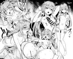 1boy 1girl breasts clitoral_stimulation clitoris commission cowgirl_position dashed_eyes doggystyle french_kiss girl_on_top greyscale headphones headphones_around_neck hetero highres ienaga_mugi kiss moketa monochrome naizuri naked_shirt navel nijisanji nipples nude paizuri penis sex sex_from_behind shirt simple_background skeb_commission small_breasts solo_focus straddling sweater virtual_youtuber rating:Explicit score:172 user:danbooru