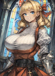  1girl ai-generated blonde_hair blue_eyes breasts highres large_breasts scarlett_(unicorn_overlord) unicorn_overlord  rating:Sensitive score:16 user:YuukoLover