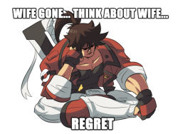  1boy beige_pants belt black_gloves brown_hair crossed_legs fingerless_gloves full_body gloves guilty_gear guilty_gear_strive headband highres long_hair macro meme muscular muscular_male pants pectorals ponytail sad sitting sol_badguy solo spiked_hair tight_clothes tight_pants tina_fate weapon  rating:Sensitive score:31 user:danbooru