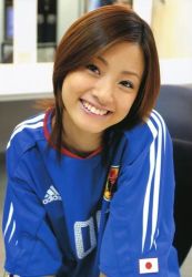  1girl aya_ueto_soccer_japan japan lowres photo_(medium) soccer solo ueto_aya 
