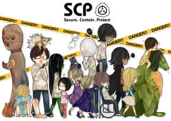  ? annotation_request black_hair blonde_hair blue_eyes blush camera cape carrying caution_tape chibi colored_skin dark_skin fox green_skin hair_over_eyes heart monster multiple_boys multiple_girls multiple_tails name_characters oxygen_mask piggyback caution_tape scp-041 scp-053 scp-073 scp-076-2 scp-085 scp-096 scp-105 scp-131 scp-134 scp-173 scp-191 scp-1993 scp-239 scp-682 scp-811 scp-953 scp-978 scp-999 scp_foundation seriko_(seo77000) sitting sitting_on_head sitting_on_person tail wheelchair 